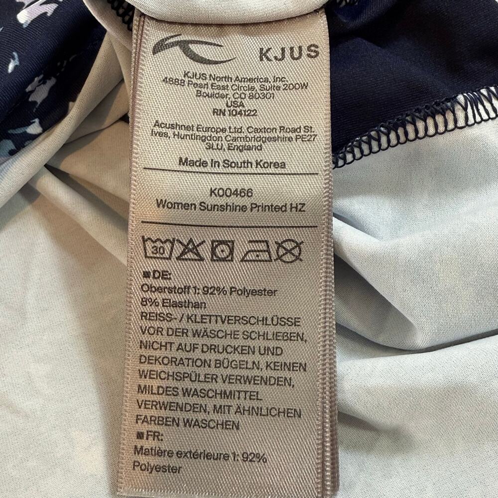 Kjus Sunshine Printed HZ Performance Shirt Size XL Sport Fit Golf Pickleball - Picture 8 of 16